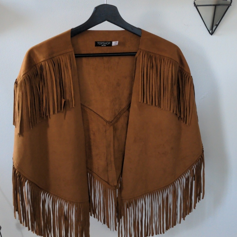Tan TopShop poncho